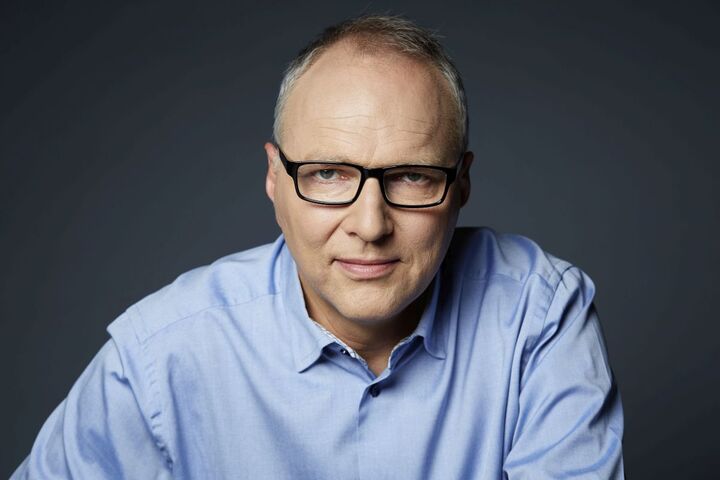 Jarosław Kurski wśrod polskich gości Literatury na Granicy